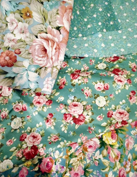 Adventskalender Handarbeit Nähen Filzen Quilten 2025 mit Stoffe Knöpfen Spitze Borten